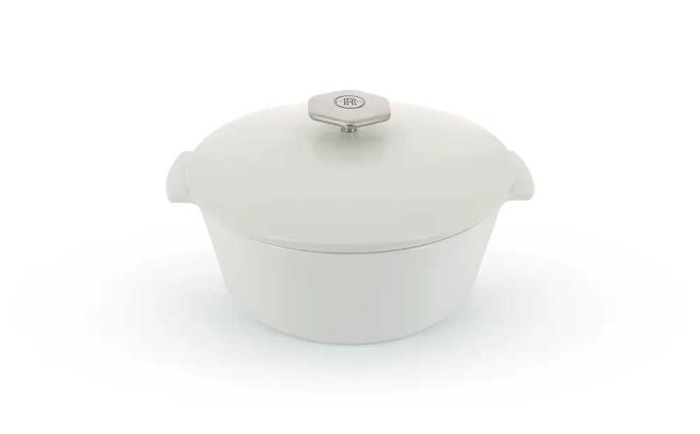 Nouvel Arrivage Cocotte avec induction rond blanc porcelaine culinaire Ø 26 cm Revolution 2 Revol