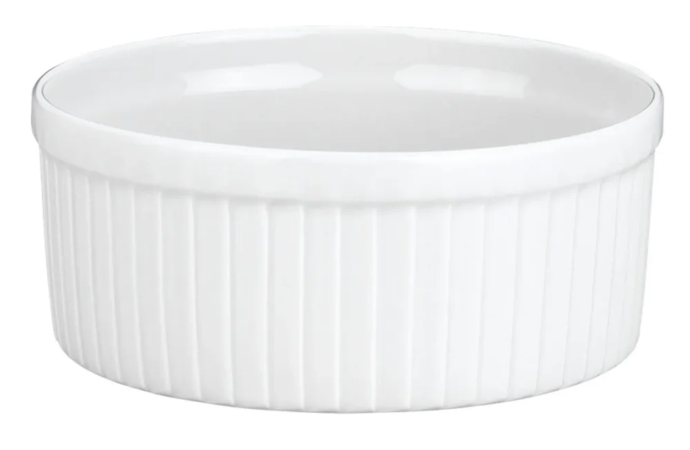 Moule à soufflé rond blanc porcelaine culinaire Ø 10 cm Pillivuyt Satisfait Ou Remboursé