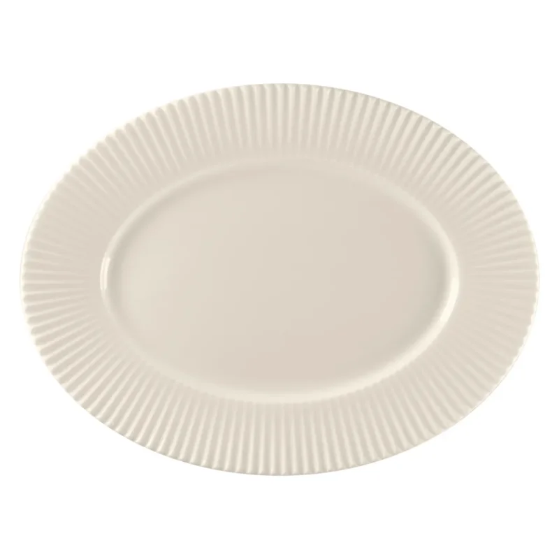 Plat ovale blanc porcelaine bone china 33,6 cm Spectra Rak Nouvel Arrivage