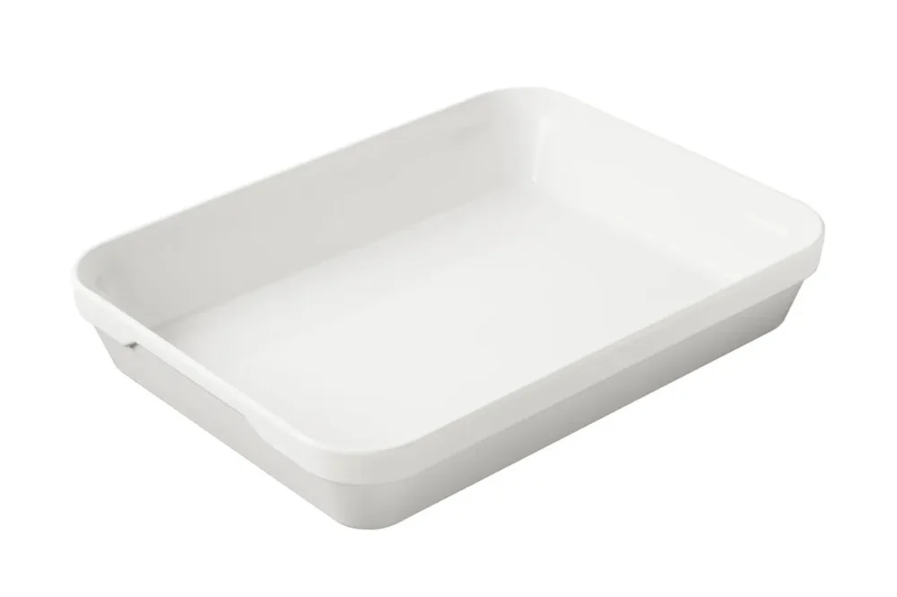 Plat rectangulaire blanc porcelaine culinaire 40x29,5 cm Les Essentiels Revol Prix Promo