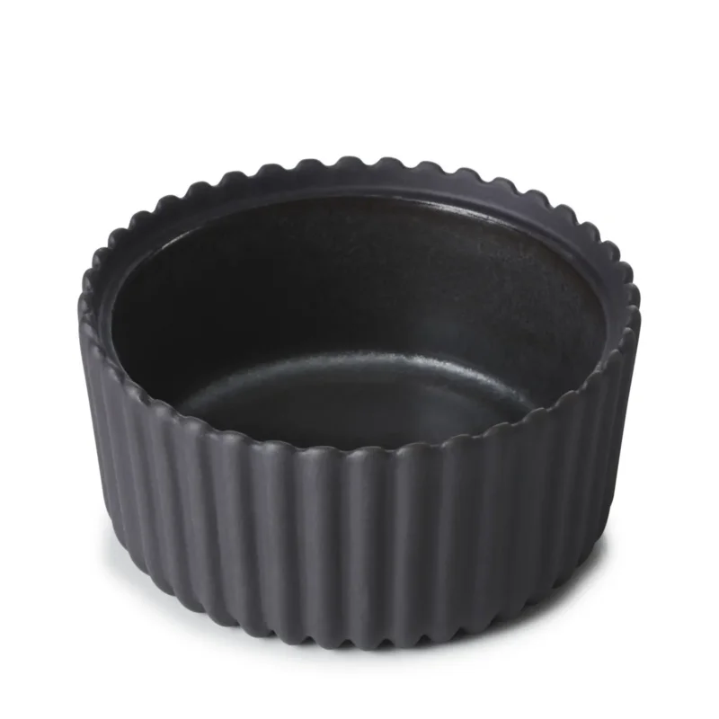 Ramequin rond noir porcelaine culinaire 10 cl Ø 9 cm Pekoe Revol Prix Réduit