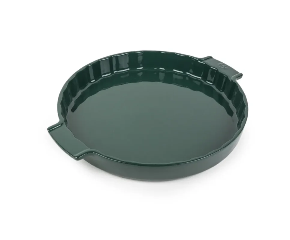Commander Vite Plat à four rond vert forêt porcelaine vitrifiée Ø 30 cm 30 cm Céramique Peugeot Saveurs