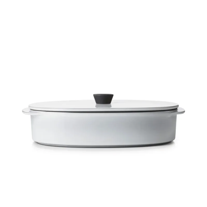 Offre Spéciale Plat avec couvercle ovale blanc porcelaine culinaire 26x18,5 cmCaractère Revol