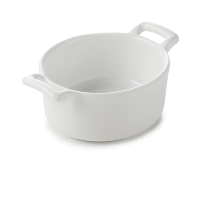 Petit Prix Cocotte ovale blanc porcelaine culinaire 7,5x7 cm Belle Cuisine Revol