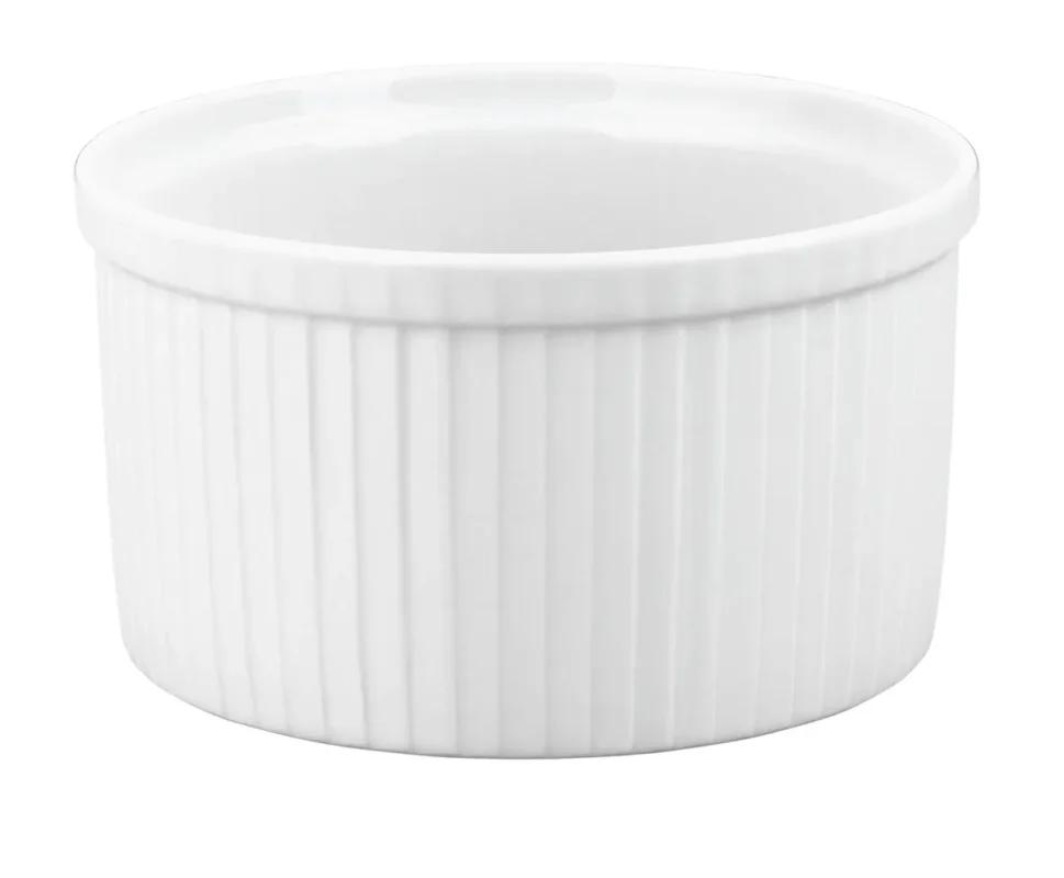 Expédié Aujourd’hui Moule à soufflé rond blanc porcelaine culinaire Ø 20,5 cm Pillivuyt