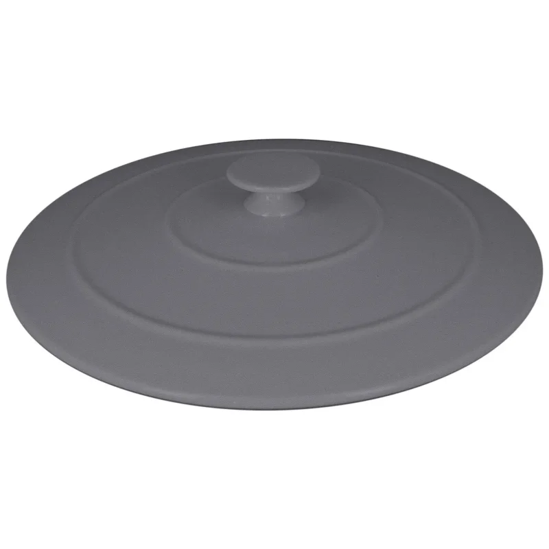 Acheter En Ligne Couvercle pour cocotte rond gris porcelaine vitrifiée Ø 21,1 cm Chefs Fusion Rak