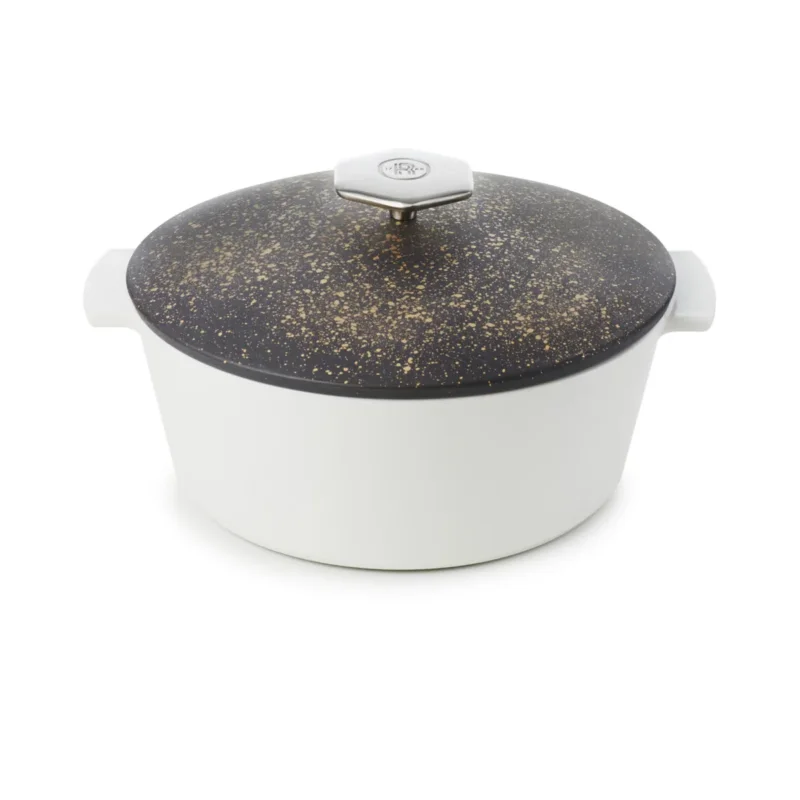 Nouvel Arrivage Cocotte rond noir porcelaine culinaire Ø 26 cm Revolution 2 Revol