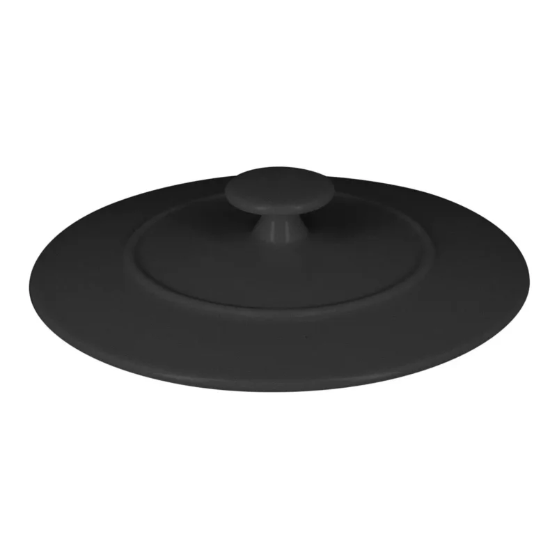 Couvercle pour cocotte rond noir porcelaine vitrifiée Ø 15,8 cm Chefs Fusion Rak Solde