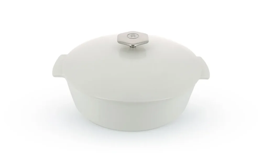 Cocotte avec induction rond blanc porcelaine culinaire Ø 28 cm Revolution 2 Revol Haute Qualité