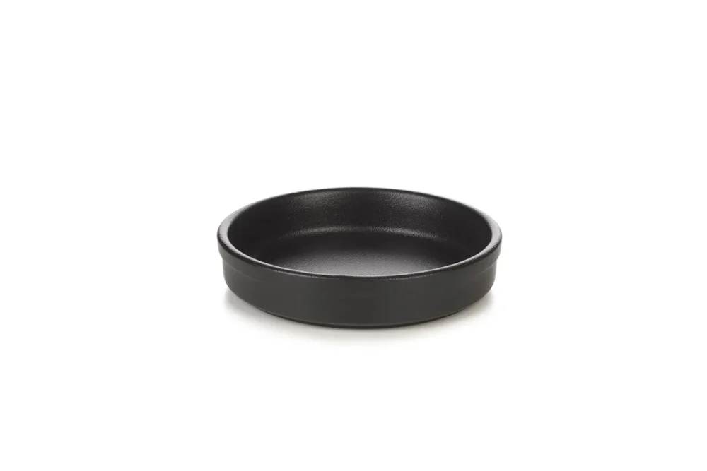 Offre Exclusive Assiette catalane rond noir porcelaine culinaire Ø 14 cm French Classics Revol