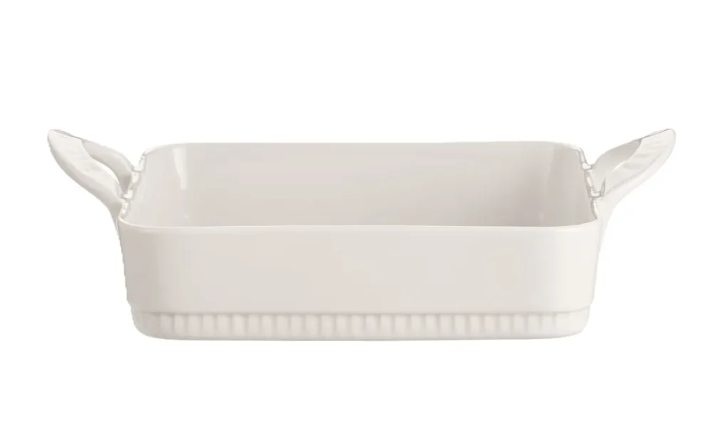 Paiement Sécurisé Plat à lasagnes rectangulaire blanc porcelaine culinaire 25x23 cm Toulouse Pillivuyt