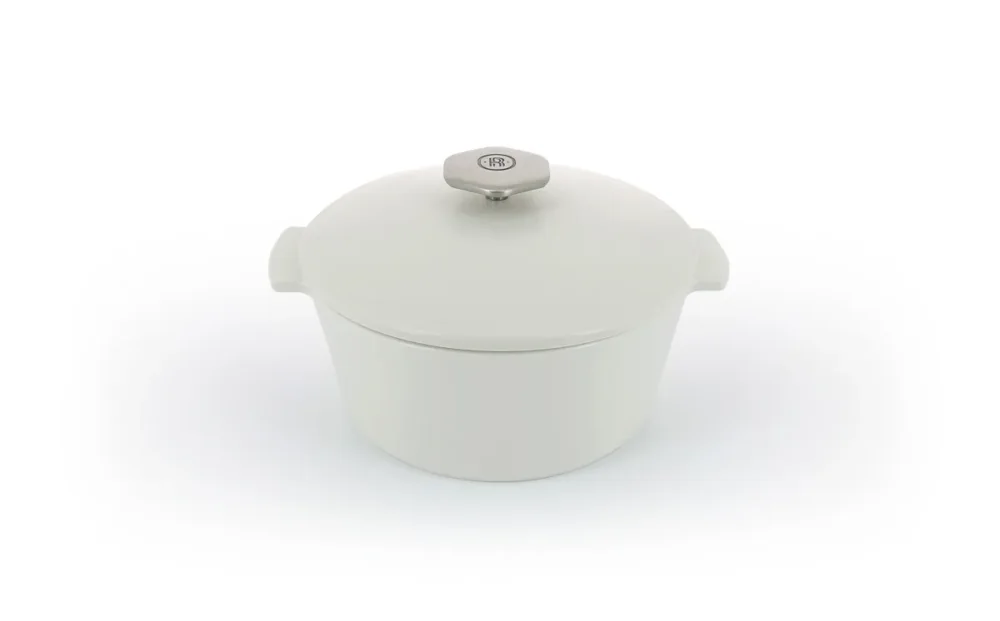 Meilleur Prix Cocotte avec induction rond blanc porcelaine culinaire Ø 22 cm Revolution 2 Revol
