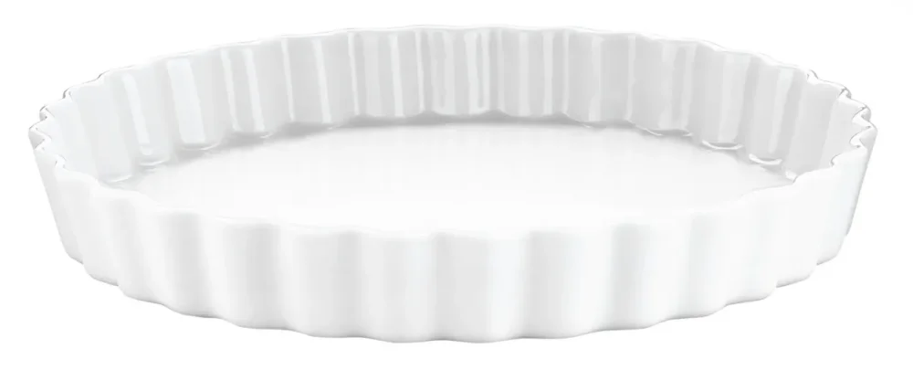 Moule à tarte rond blanc porcelaine culinaire Ø 28,5 cm Patisserie Pillivuyt Nouvelle Collection