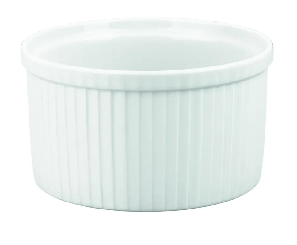 Top Vente Moule à soufflé rond blanc porcelaine culinaire Ø 14,5 cm Pillivuyt
