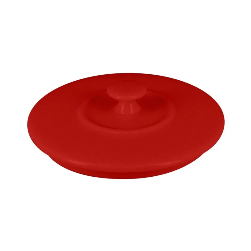 Livraison Express Couvercle pour cocotte rond rouge porcelaine vitrifiée Ø 8,5 cm Chefs Fusion Rak