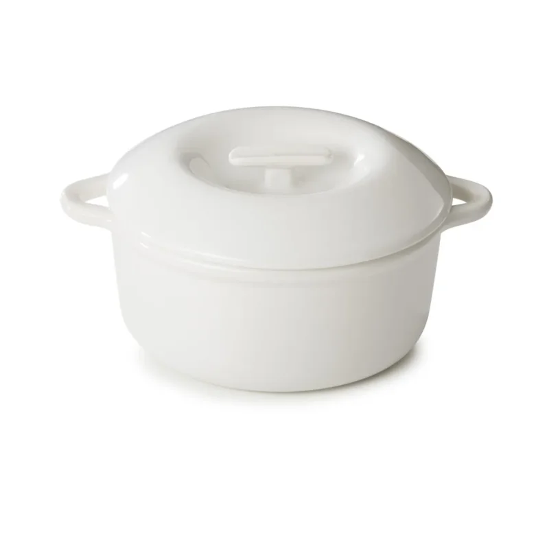 Achetez Aujourd’hui Cocotte avec couvercle pour induction rond Blanc albâtre porcelaine culinaire Ø 22 cm Bombance Revol