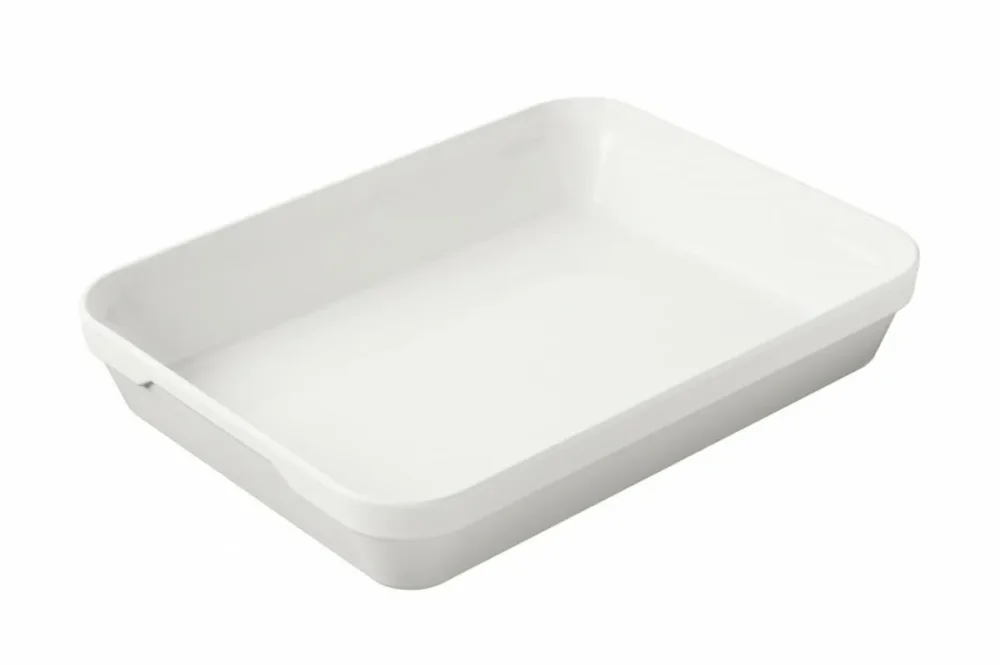 Plat rectangulaire blanc porcelaine culinaire 28x21 cm Les Essentiels Revol Prix Réduit