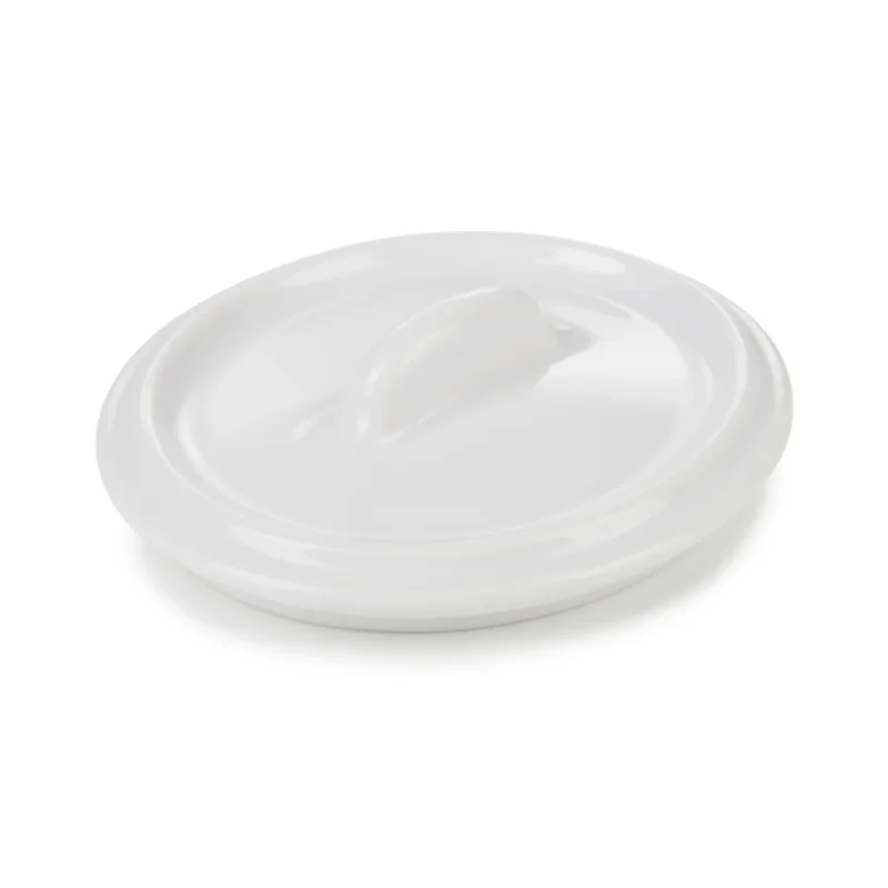 Couvercle pour cocotte ovale blanc porcelaine culinaire 7,5x7 cm Belle Cuisine Revol Vente Flash
