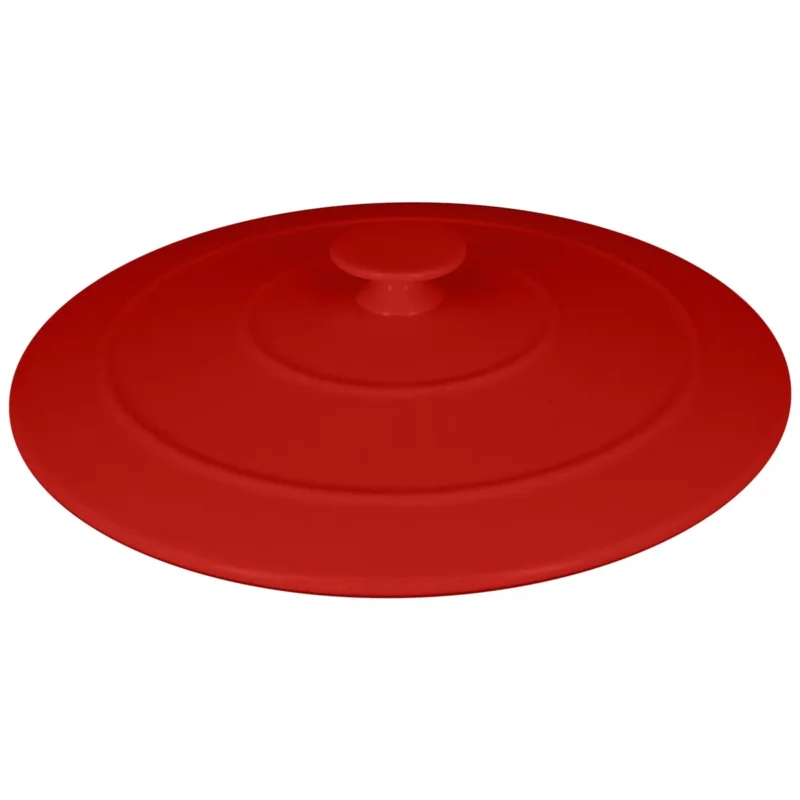 Nouvel Arrivage Couvercle pour cocotte rond rouge porcelaine vitrifiée Ø 21,1 cm Chefs Fusion Rak