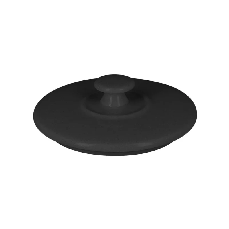 Couvercle pour cocotte rond noir porcelaine vitrifiée Ø 8,5 cm Chefs Fusion Rak Seulement Aujourd’hui