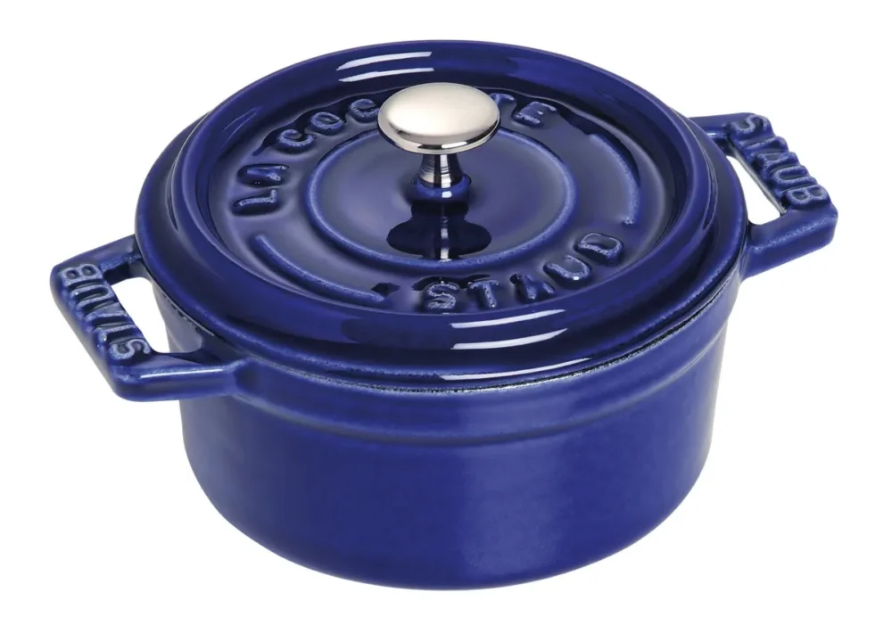 Mini cocotte avec couvercle fonte d'acier Sans revêtement Avec couvercle Ø 10 cm 7 cm 0,25 L Staub Prix Promo