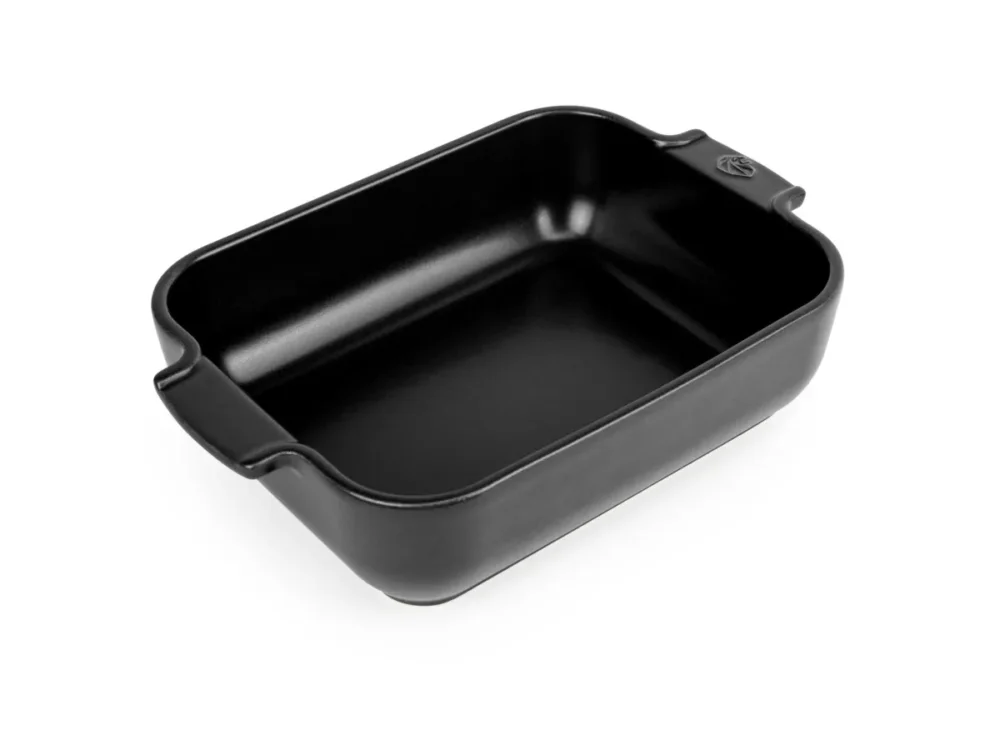 Plat à four noir porcelaine 19x11 cm Peugeot Saveurs Satisfait Ou Remboursé