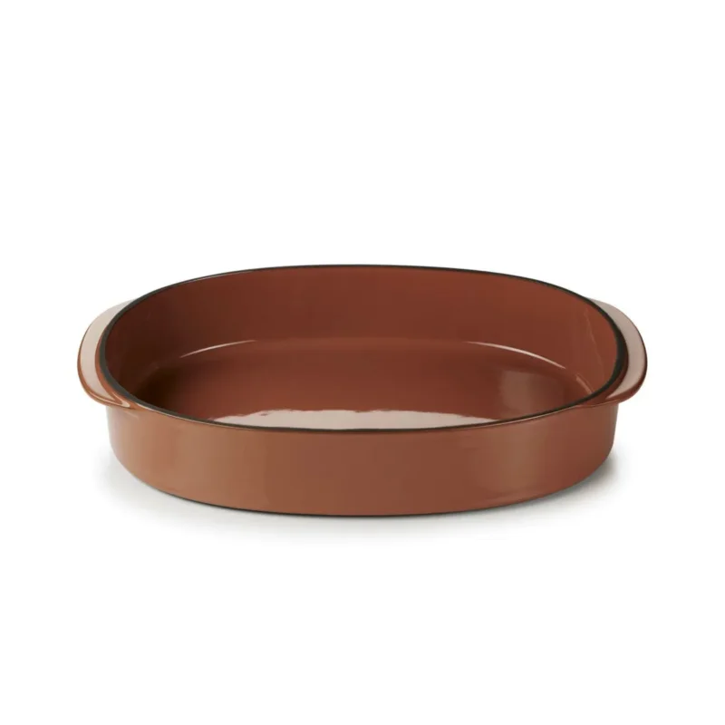 Commander Vite Plat ovale rouge porcelaine culinaire 34 cmCaractère Revol