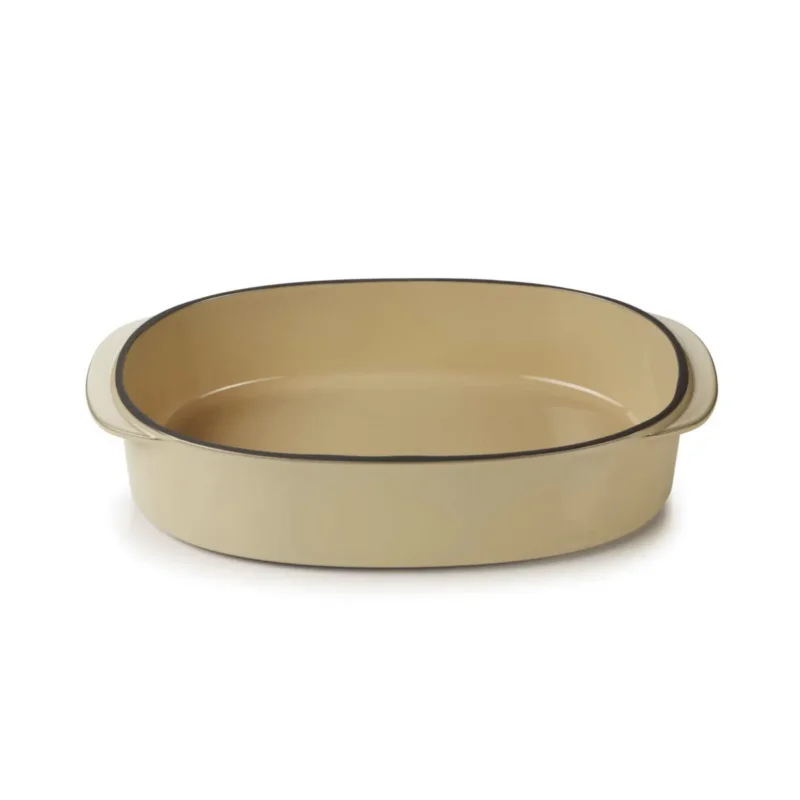 Prix Choc Plat ovale beige porcelaine culinaire 26 cmCaractère Revol