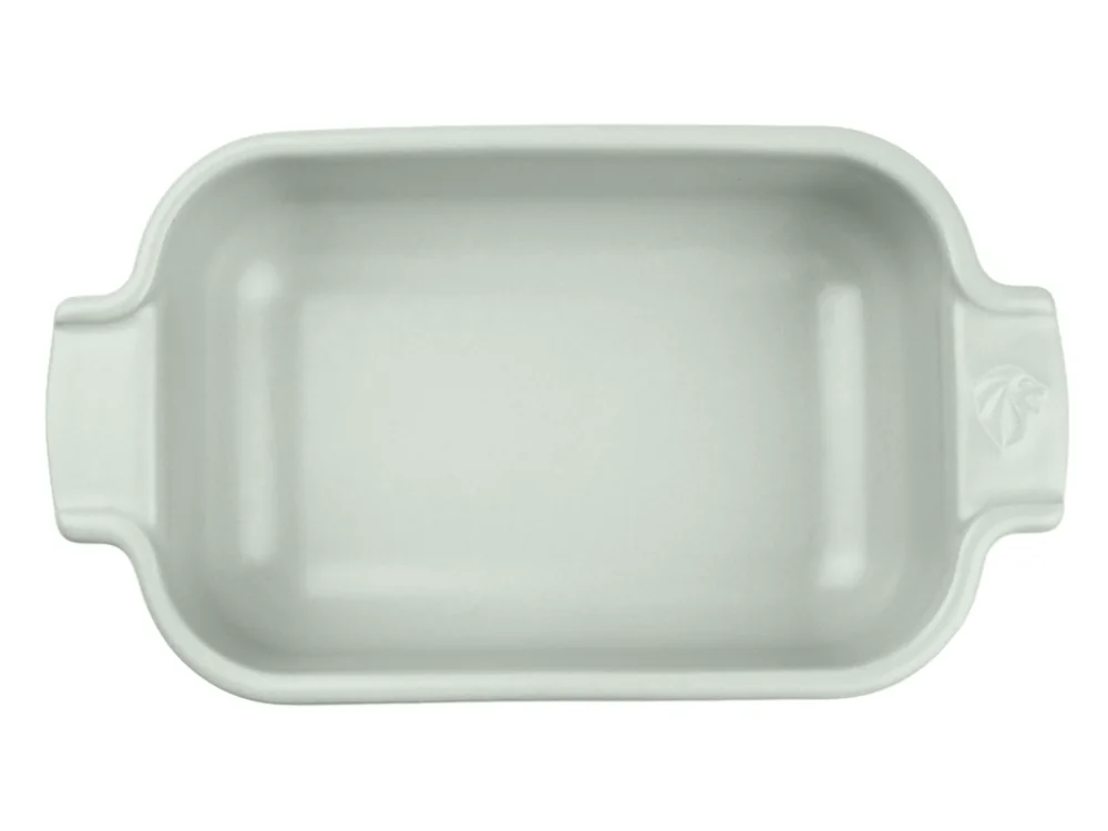 Petit Prix Plat à four rectangulaire vert sauge porcelaine 19x11 cm Céramique Peugeot Saveurs