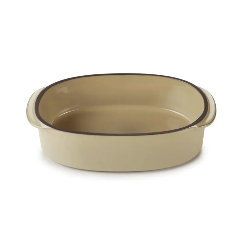 Plat ovale beige porcelaine culinaire 16 cmCaractère Revol Offre Exclusive
