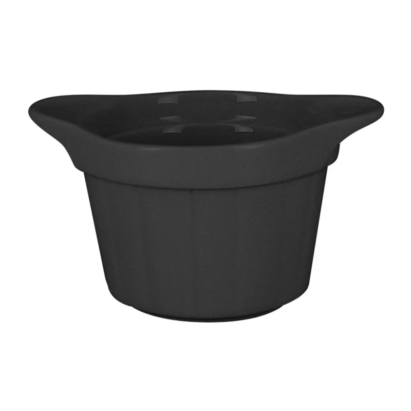 Nouvelle Collection Ramequin rond noir porcelaine vitrifiée Ø 9 cm Chefs Fusion Rak