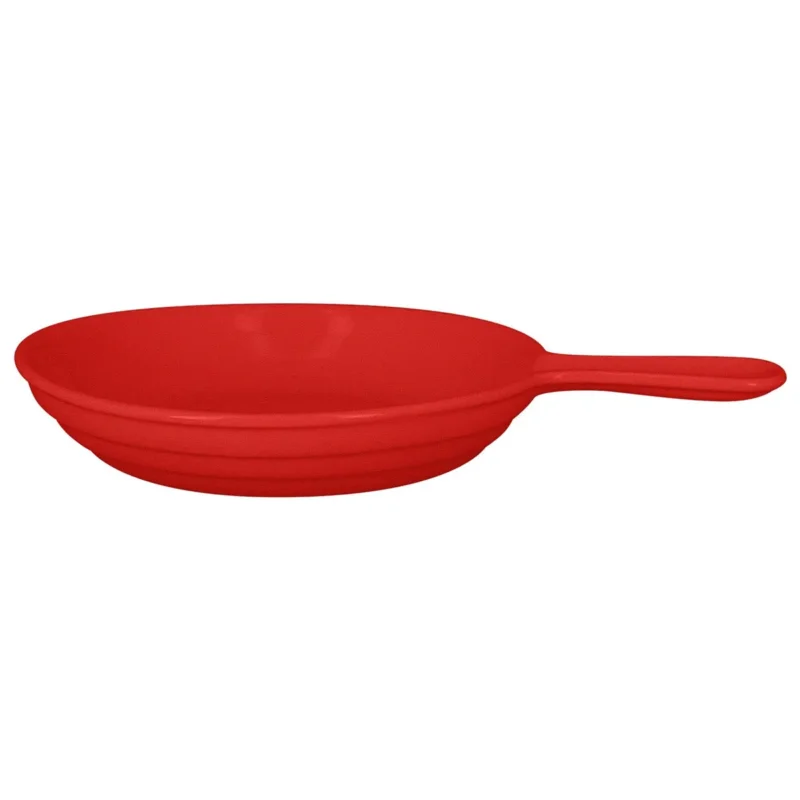 Produit De Marque Poêlon rond rouge porcelaine vitrifiée Ø 16 cm Chefs Fusion Rak