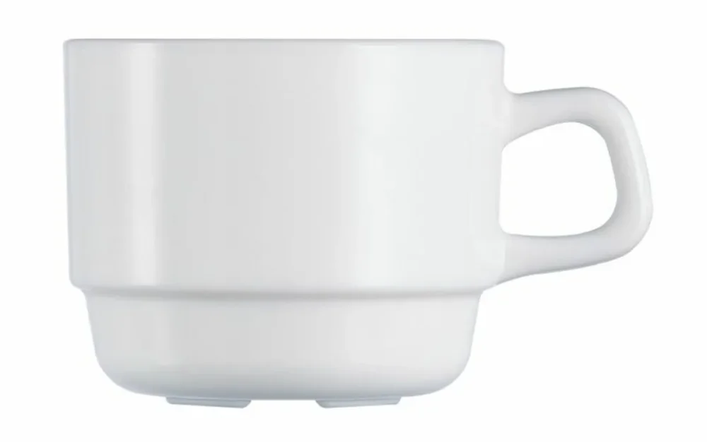 Tasse à expresso rond blanc verre opal 13 cl Ø 7 cm Restaurant Arcoroc Affaire À Saisir
