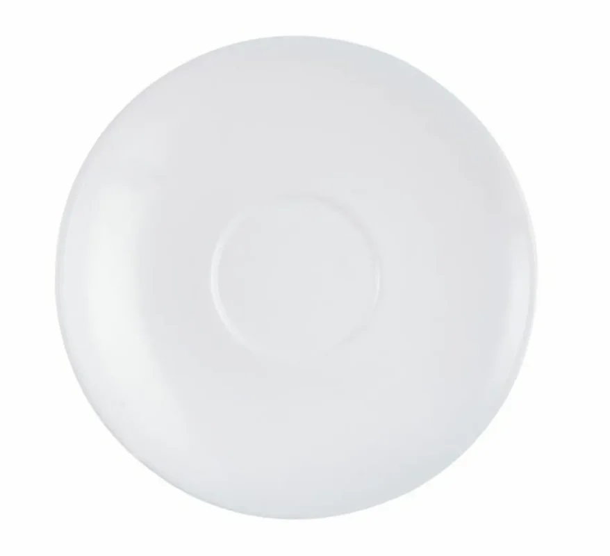 Sous-tasse à expresso rond blanc verre opal Ø 11,2 cm Restaurant Arcoroc Commander Vite
