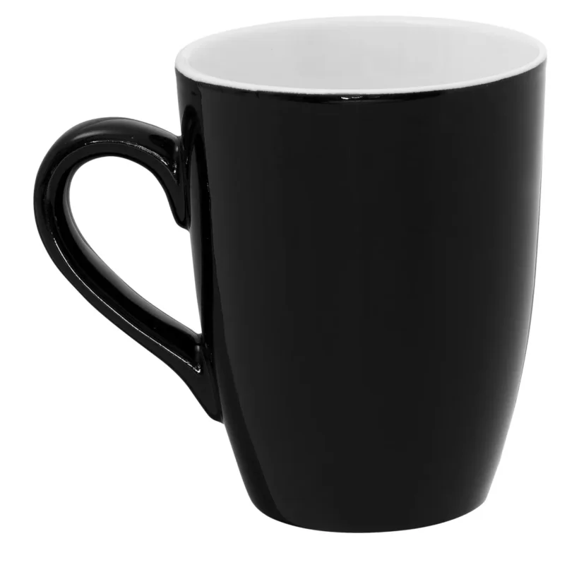 Usine Directe Mug rond noir porcelaine 32 cl Ø 8,3 cm Emotions Pro.mundi