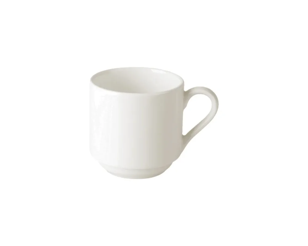 Quantité Limitée Tasse à expresso rond ivoire porcelaine vitrifiée Banquet Rak