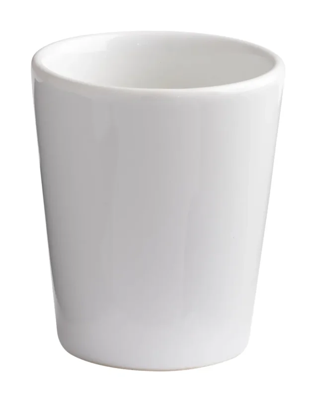 Nouveauté Gobelet rond blanc grès émaillé 10 cl Ø 6 cm Prismo Pro.mundi