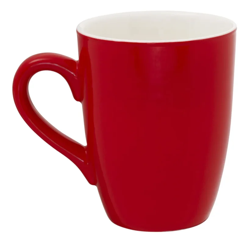 Mug rond rouge porcelaine 32 cl Ø 8,3 cm Emotions Pro.mundi Acheter En Ligne