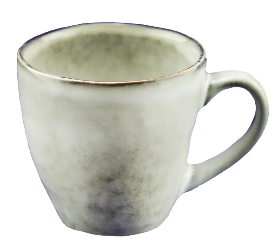 Seulement Aujourd’hui Tasse à expresso gris grès émaillé 9 cl Ø 6,2 cm Sky Pro.mundi