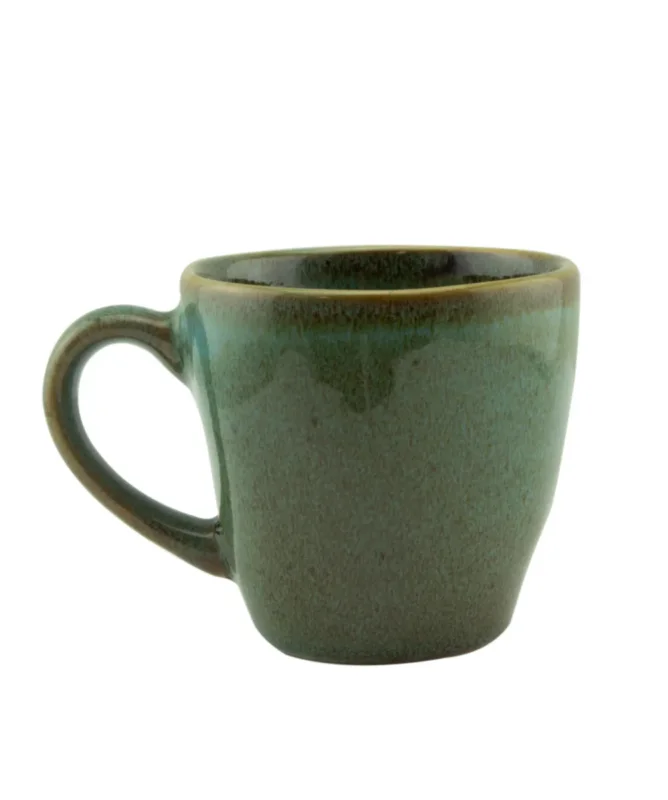 Tasse à expresso vert grès émaillé 9 cl Ø 6,2 cm Sky Pro.mundi Soldes