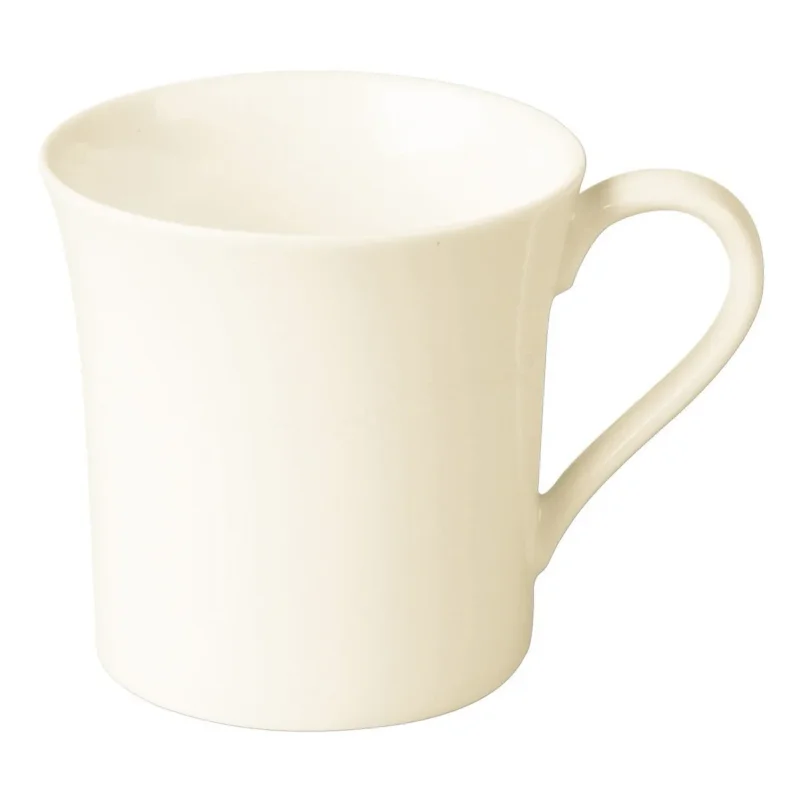 Livraison Express Tasse à thé rond ivoire porcelaine vitrifiée Fine Dine Rak