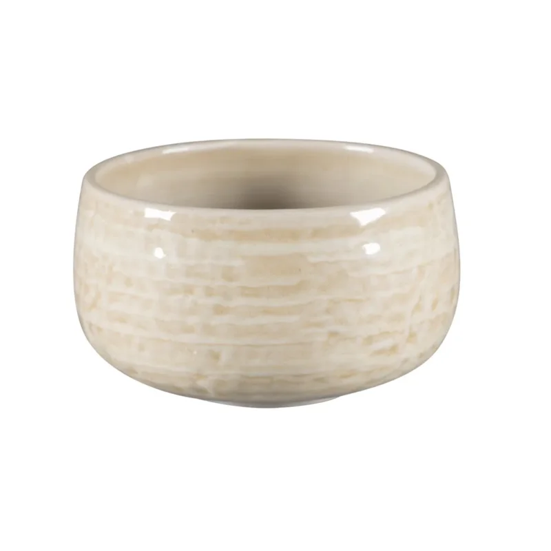 Dernière Chance Tasse à déjeuner rond vanilla porcelaine vitrifiée 41 cl Ø 11 cm Krush Rak