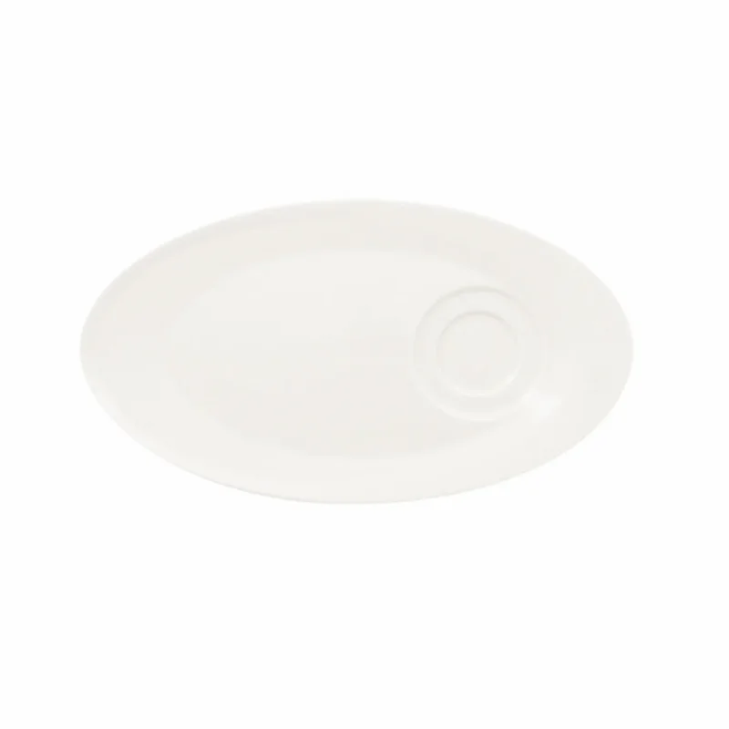 Offre Limitée Sous-tasse à thé / déjeuner gourmand rond ivoire porcelaine vitrifiée 29 cm Giro Rak