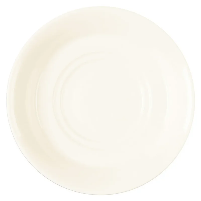 Sous-tasse à déjeuner rond ivoire porcelaine vitrifiée Ø 17 cm Fine Dine Rak Paiement Sécurisé