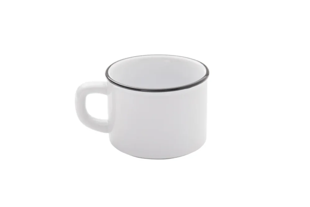 Mug rond blanc grès émaillé 25 cl Ø 8,5 cm Bistrot Pro.mundi Top Vente