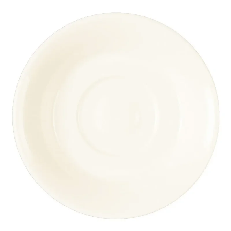 Meilleur Choix Sous-tasse à thé rond ivoire porcelaine vitrifiée Ø 15 cm Fine Dine Rak
