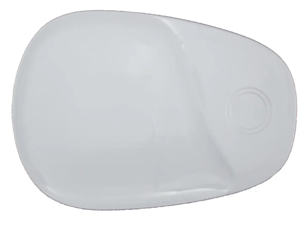 Must-Have Sous-tasse à café gourmand ovale ivoire porcelaine 33 cm Pro.mundi