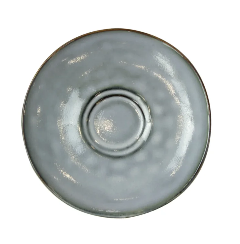 Sous tasse rond bleu grès émaillé Ø 14 cm Sky Pro.mundi Acheter En Ligne