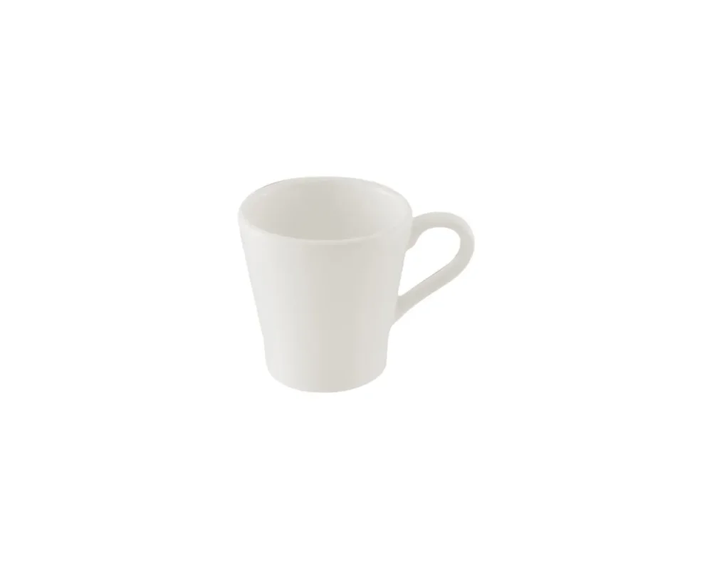 Nouvelle Collection Tasse à expresso rond ivoire porcelaine vitrifiée 7 cl Ø 6 cm Banquet Rak