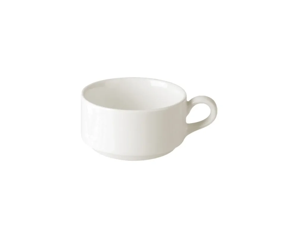 Promotion Tasse à thé rond ivoire porcelaine vitrifiée Banquet Rak